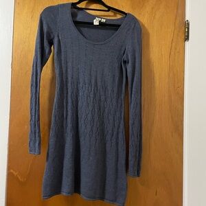 Blue Knit Dress